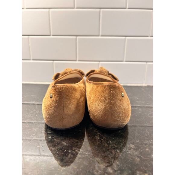 UGG Australia Alloway Women's Suede Studded Bow Ballet Flats Shoes‎ Brown SZ 9.5 - Picture 7 of 10